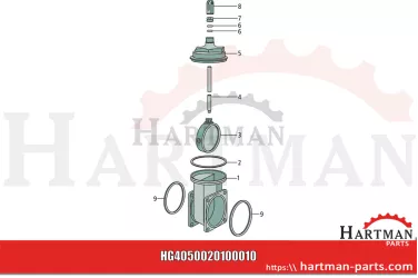 Nakrętka tulei TOZO0040100007