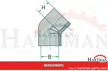Kolanko 45°