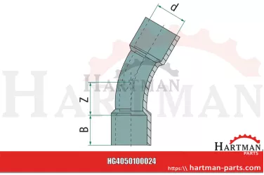 Kolanko 45°