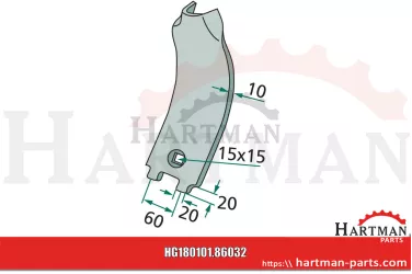 Ścinacz listwowy środkowy SOC20956