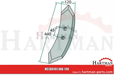 Dłuto redlicy promień - 300