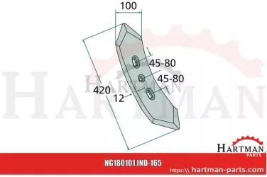 Dłuto redlicy wersja prosta promień - 300 506033