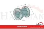 Króciec do silnika hydraulicznego, długość 147 mm 03MS140000