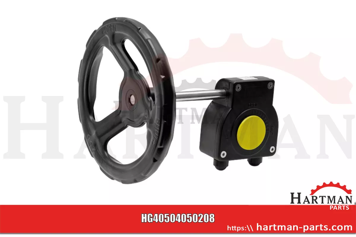 Przekładnia ślimakowa z kołem ręcznym IP65, dopokrywy DN250/300, czwor