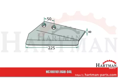 Redlica skrzydełkowa lewa S005142, 9004089