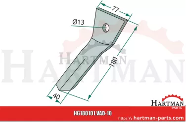 Skrobak standard 451404, 451404-1