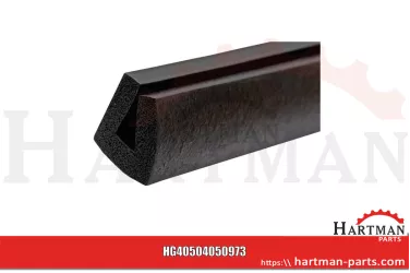 Profil gumowy długość rolki: 50 m materiał EPDM, czarny
