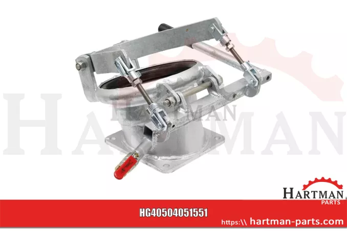 Szybkozłącze krótkie 6” z kołnierzem 6” pod kątem 20° w dół, kołnierz,