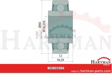 łożysko kulkowe AN281357, NWB3044