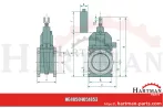 Zasuwa klinowa płaska LAU-150 02LAU15000