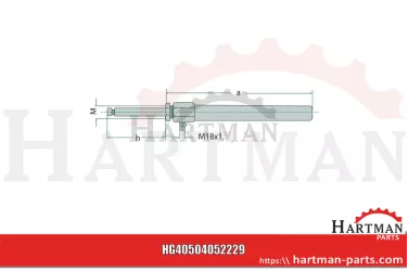 Siłownik hydrauliczny gazowy