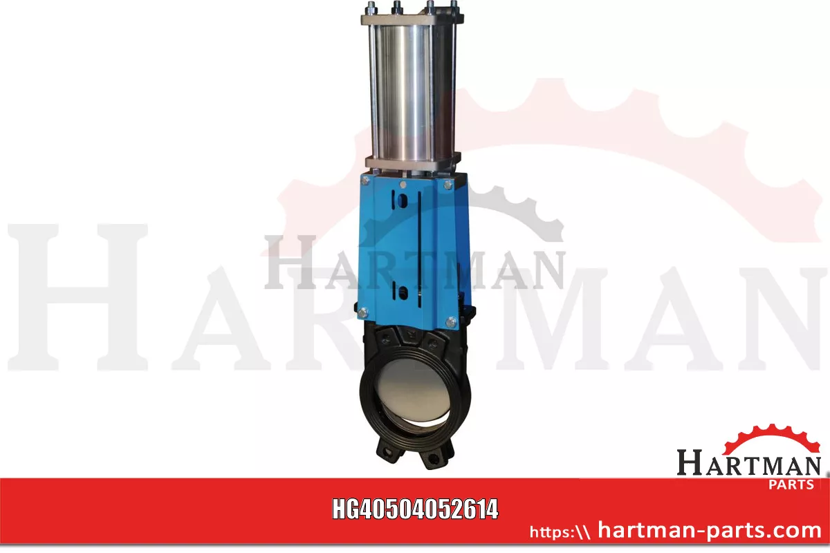 Zasuwa płytowa DN 200, pneumatyczna WGE_GG-EPDM-200/PD