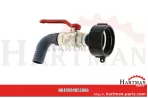Zawór kulowy z adapterem IBC S 60 x 6 i końcówką węża do stosowania ze