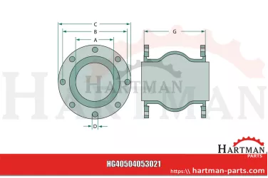 Kompensator gumowy ERV-G 150.16