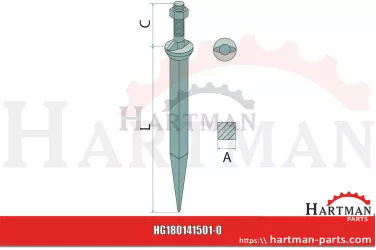 Część zamienna Hartowane, proste