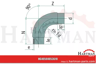 Kolanko 90° 9551125