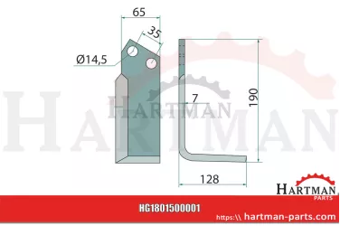 Protractor lewa powlekana 035435.0