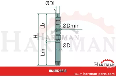 Pompa studzienna Rovatti 1 1/4", typ 4ES6/9-41M