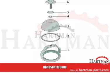 Pierścień uszczelniający OR 209 GGOM0410100002