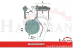 Podkładka Ø 60 x 30,1 x 4 mm TAZO0430100006