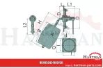 Wskaźnik poziomu napełnienia art. 0434, 1300 mm z pływakiem ARZO043413