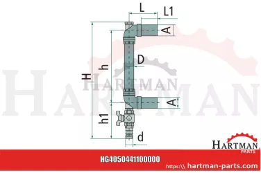 Wskaźnik stanu napełnienia art. 0441, 1000 mm ARZO0441100000
