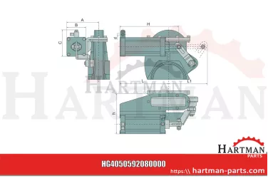 Siłownik pneumatyczny 3'', art.0592, z u mit Halter ARZO0592080000