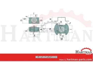 Siłownik obrotowy hydrauliczne, art. 0605 ARZO0605150000