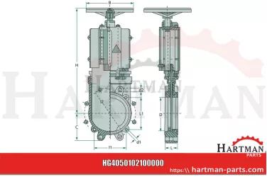Zasuwa płytkowa ARZO0102150000