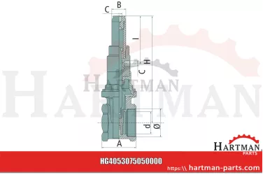 Siłownik dwustronnego działania, art. 3075 ARIN3075050000