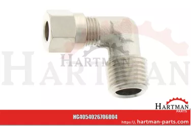 Przyłącze 90° G 1/4, Ø 6 mm 4026706004