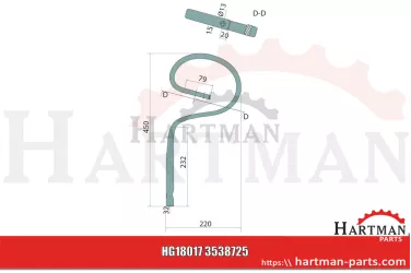 Ząb sprężynowy "Marathon" 3538725,353