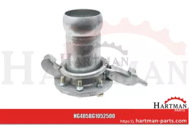 Króciec węża S70, HK 159, ocynkowany 1072500, 107 2500