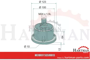 Zespół łożyska strona lewa M24 x 1,5 L 55510013,555