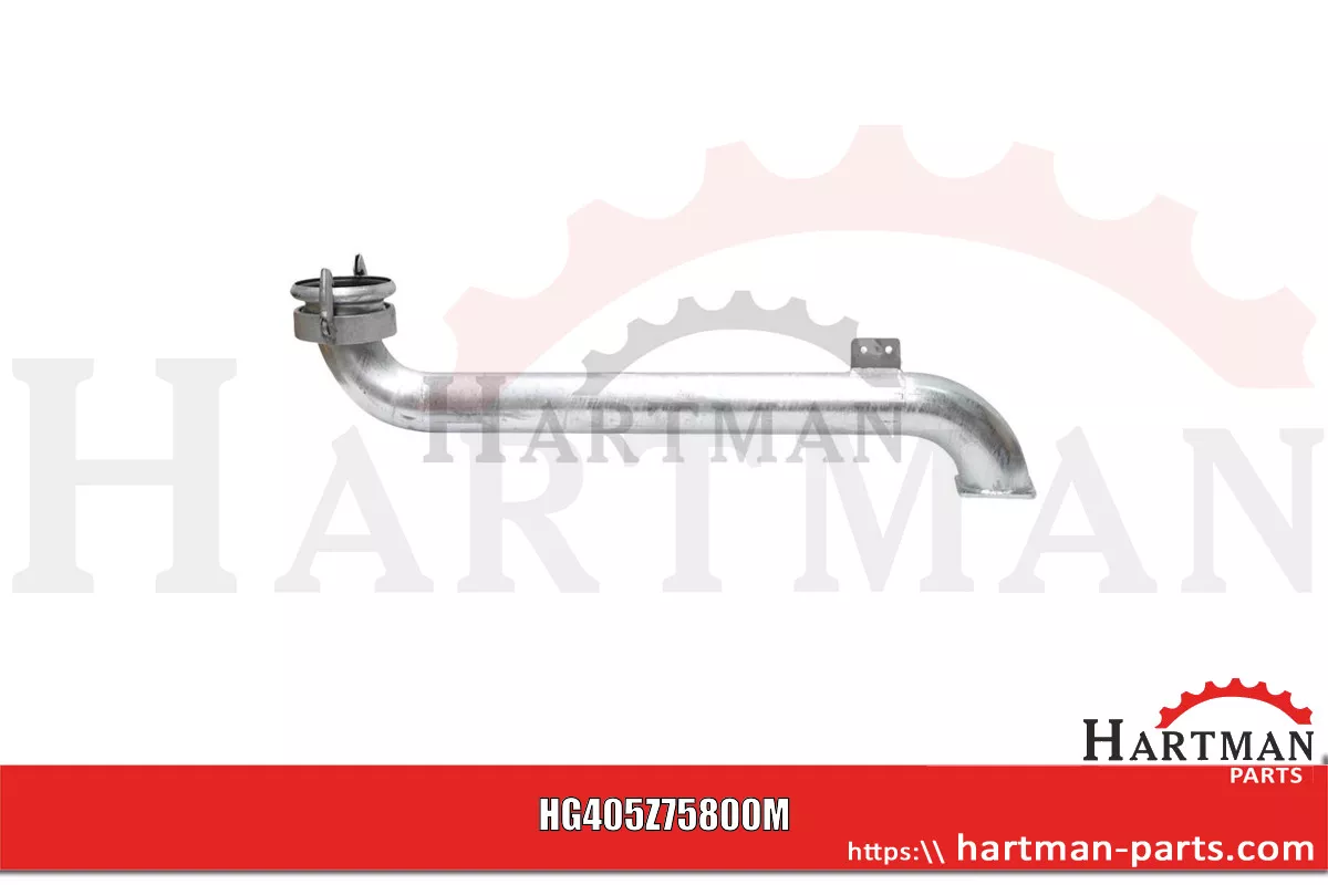 Kolanko rozlewacza z wtykiem 6" / 159 mm długość 1200 mm pasuje do Per
