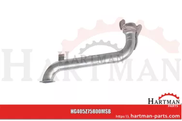 Kolanko rozlewacza z wtykiem 6" Długość 1200 mm pasuje do Bauer