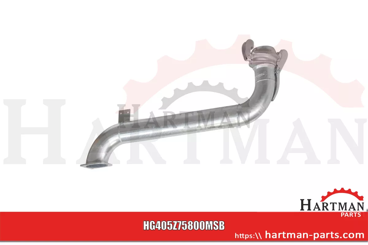 Kolanko rozlewacza z wtykiem 6" Długość 1200 mm pasuje do Bauer