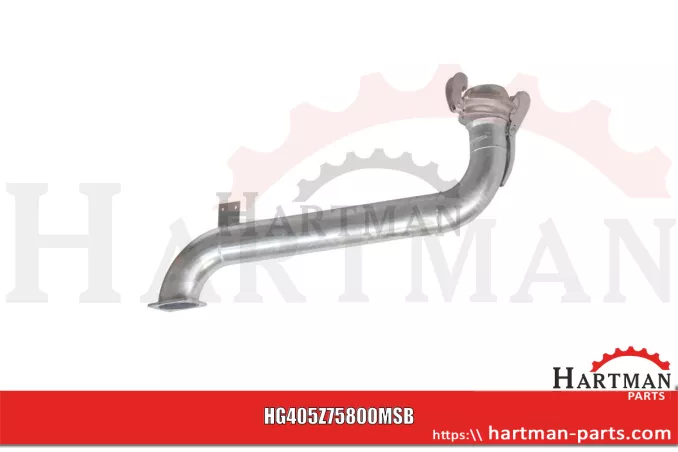 Kolanko rozlewacza z wtykiem 6" Długość 1200 mm pasuje do Bauer