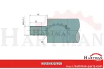Ząb z nakrętką i pierścieniem sprężystym E0176, 181120, 53051
