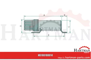 Pojemnik na dokumenty standardowa Ø 84 x 310 mm