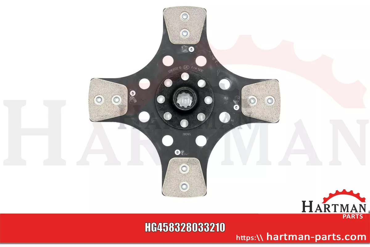 Tarcza sprzęgła 280UKC spiek, sztywna, 4 okładziny 5176450, 47134874,