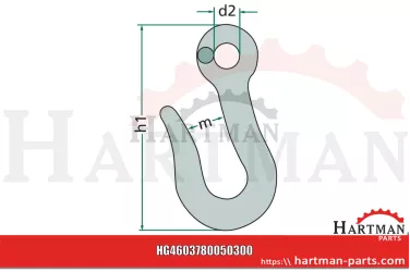 Hak do łańcucha 7001004