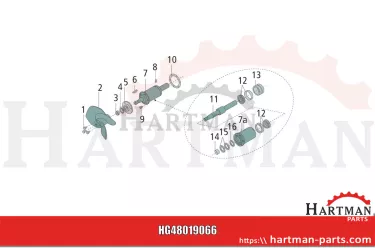 Nakrętka zabezpieczająca M24 41500, 72130