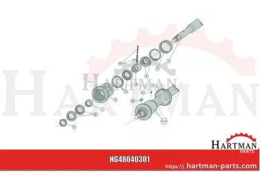Kołek sprężysty 4 x 14 mm 42100, 72136