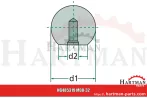Uchwyt kulisty M8 DIN 319