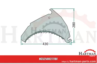 Nóż napawany B020777, 002777 B
