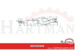Palec przetrząsaczo-zgrabiarki karuz. lewy (czerwony) 491000, 0294200,