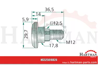 Śruba noża 018824
