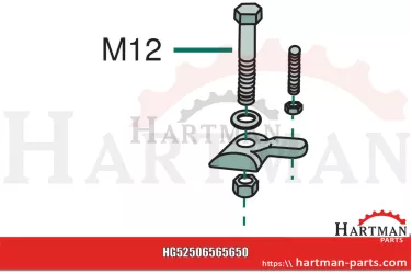 Mocowanie kpl. (nowa forma od 1985), śruba M12 7006565650