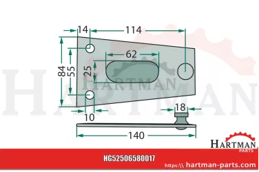 Trzymak noża 11012010630.00, 06580017